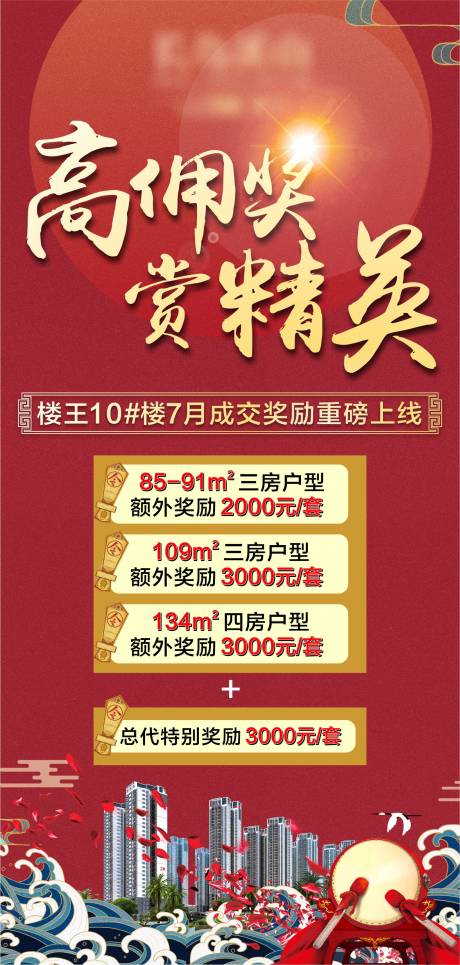 源文件下載【享設計】搜索編號：37800021909219949【地產成交獎海報】