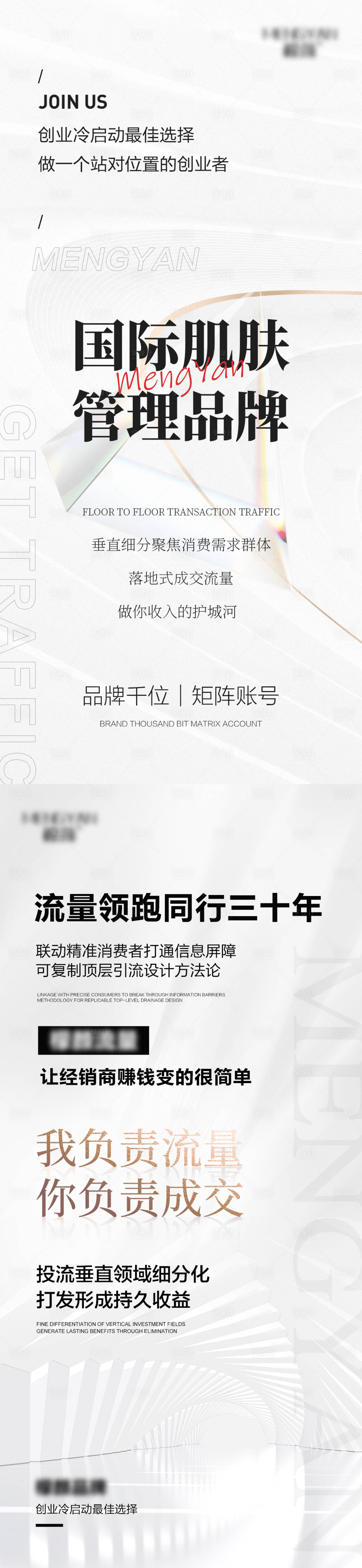 源文件下载【微商医美简约护肤门槛招商海报】编号：37060022035009253