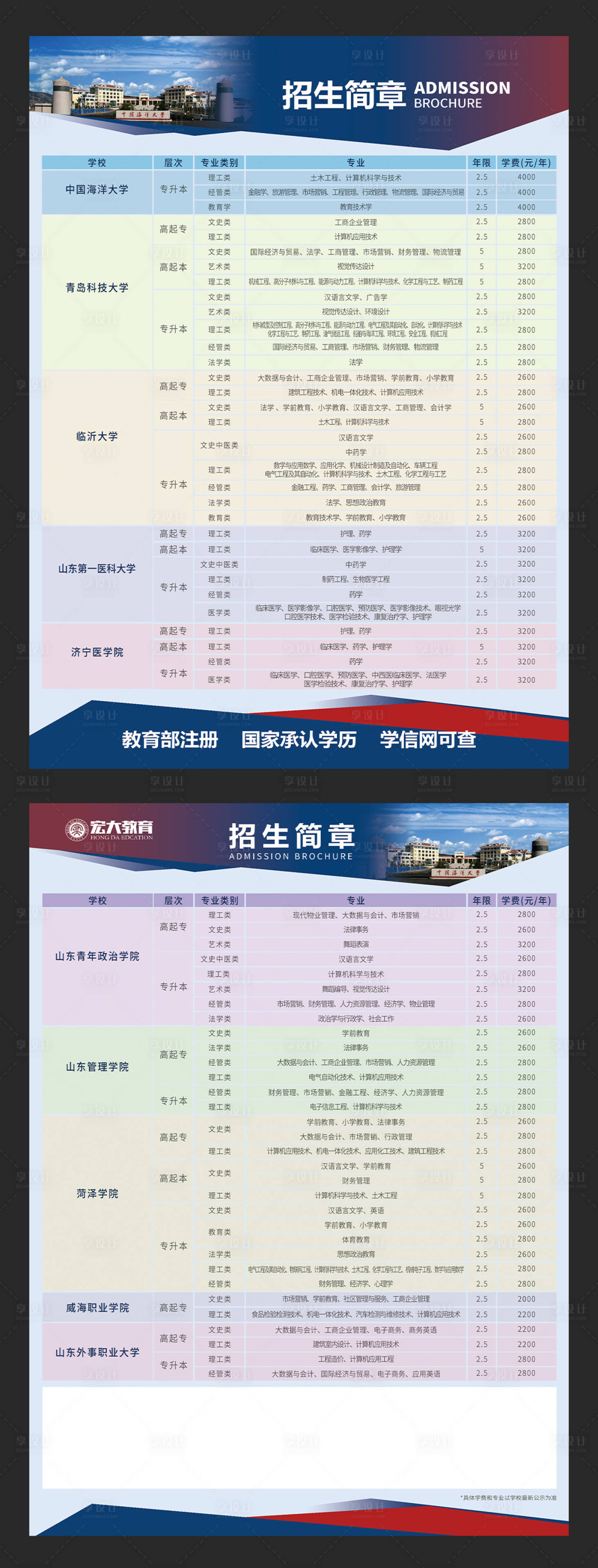 源文件下载【享设计】搜索编号：39810022147186928【成考招生简介单页宣传单】