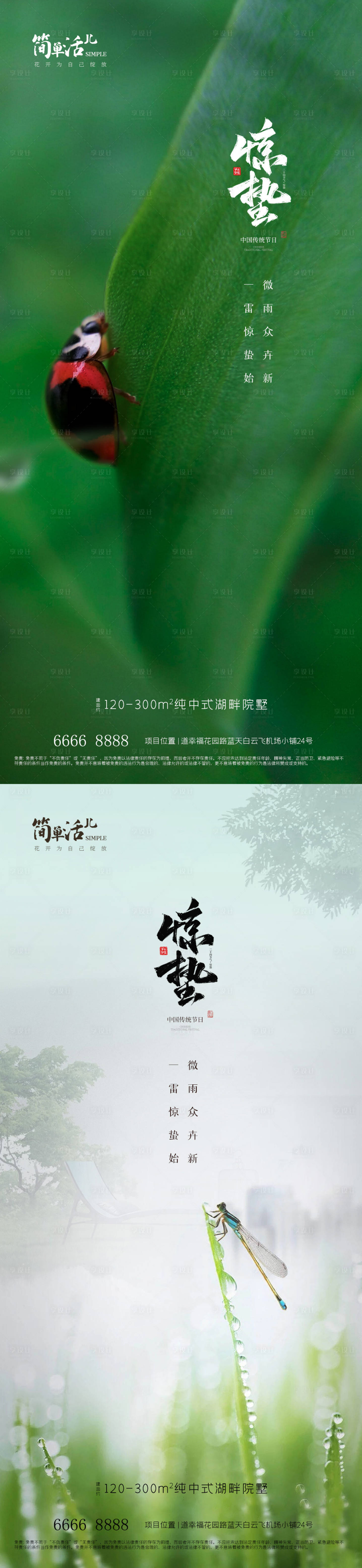 源文件下载【地产惊蛰海报】编号：10850022018985365