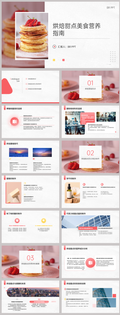 源文件下载【烘焙甜点美食营养指南PPT】编号：23010021847483089