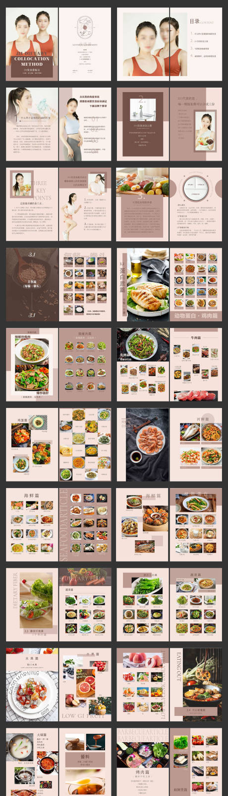 源文件下载【享设计】搜索编号：63900022014132411【减脂食谱画册】