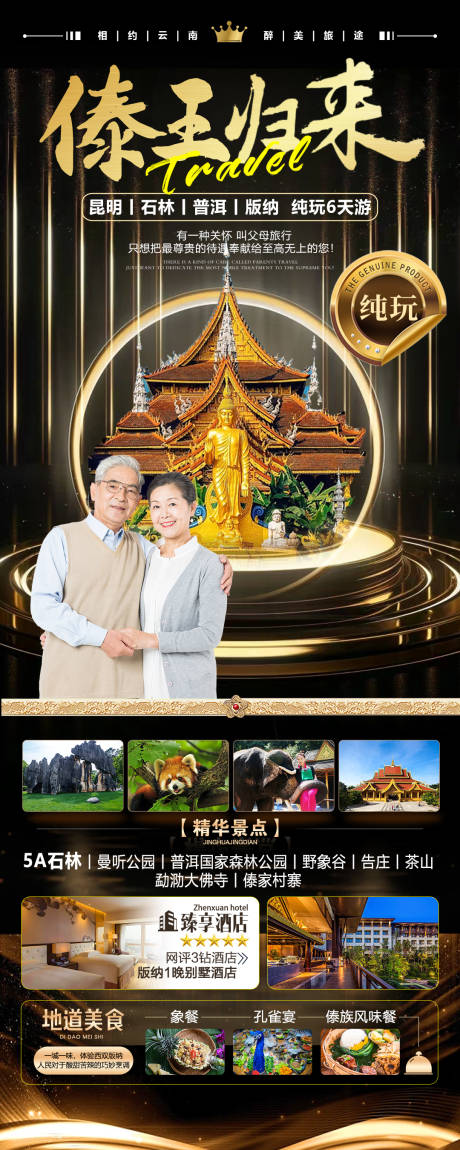 源文件下载【西双版纳老年产品旅游海报】编号：91680022050393086