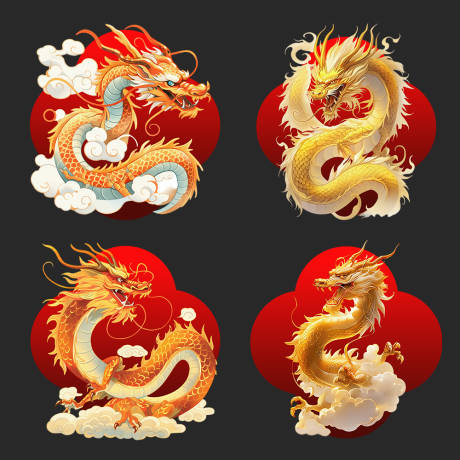源文件下载【2024龙年地贴设计】编号：95620022146618515
