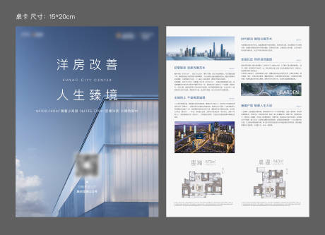 源文件下载【地产洋房DM宣传单】编号：55430022453926820