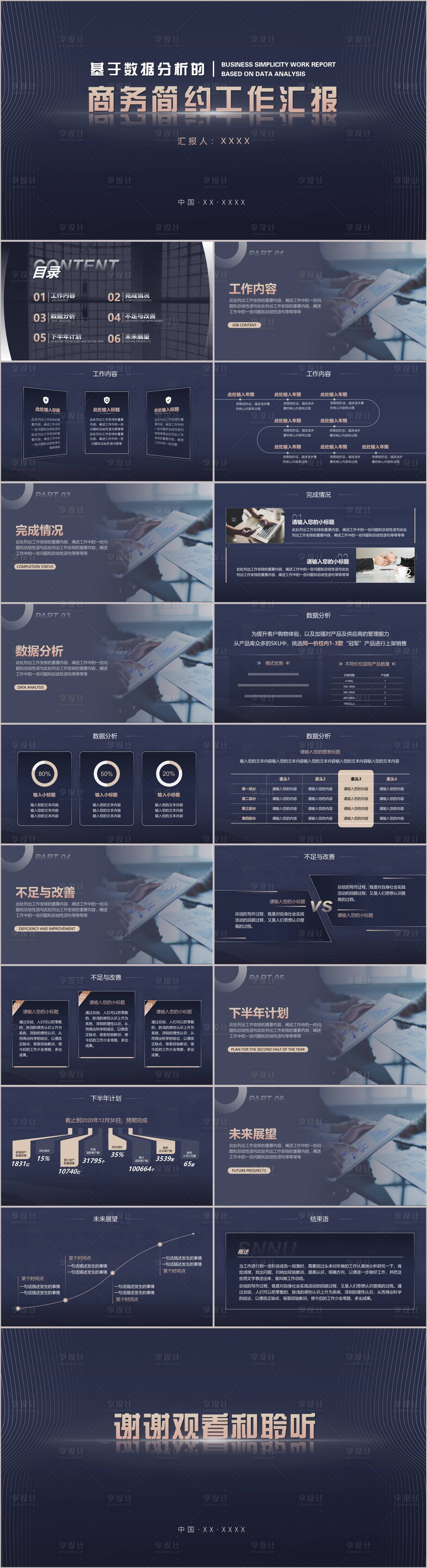 源文件下载【享设计】搜索编号：14350022511753230【工作总结PPT】