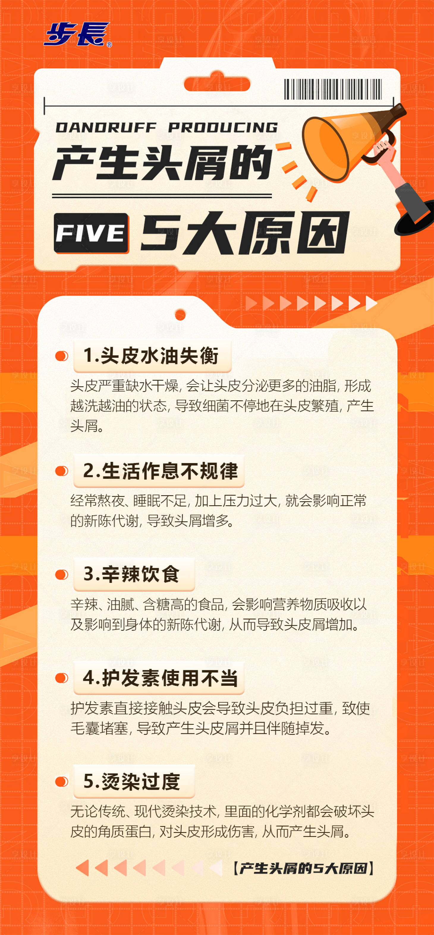 源文件下载【享设计】搜索编号：97510022391788121【脱发海报】