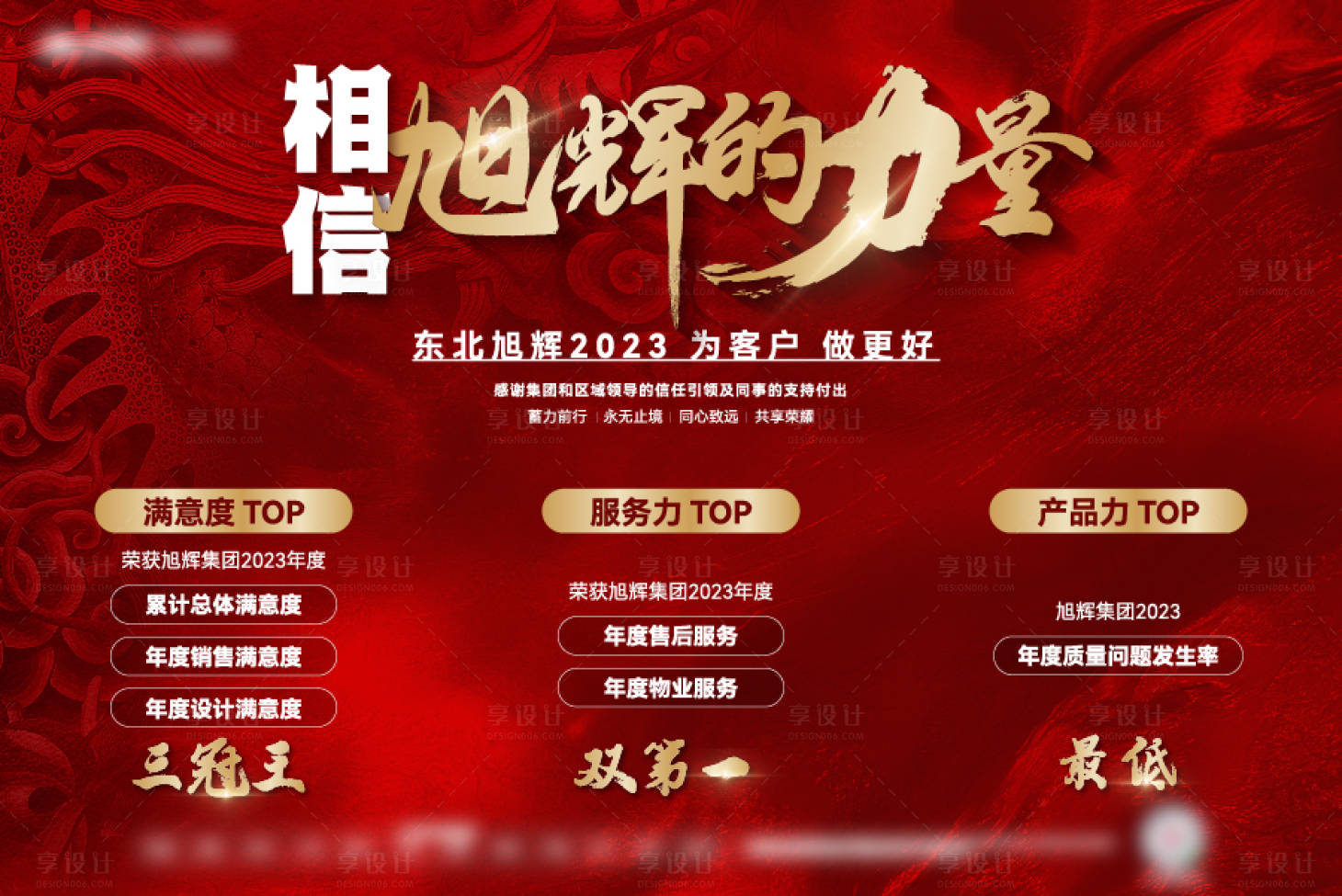 源文件下载【享设计】搜索编号：71830022594651909【业绩红金六宫格】
