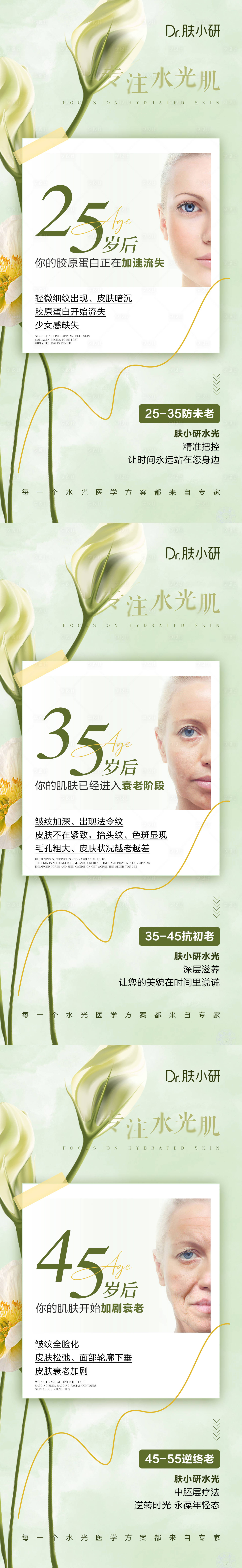 源文件下載【享設計】搜索編號：49240022724534769【輕醫(yī)美水光系列海報】
