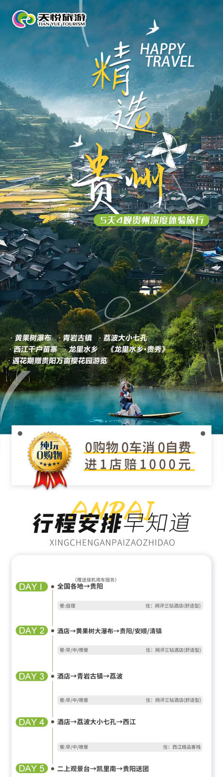源文件下载【精选贵州旅游行程详情页】编号：79610022886264856
