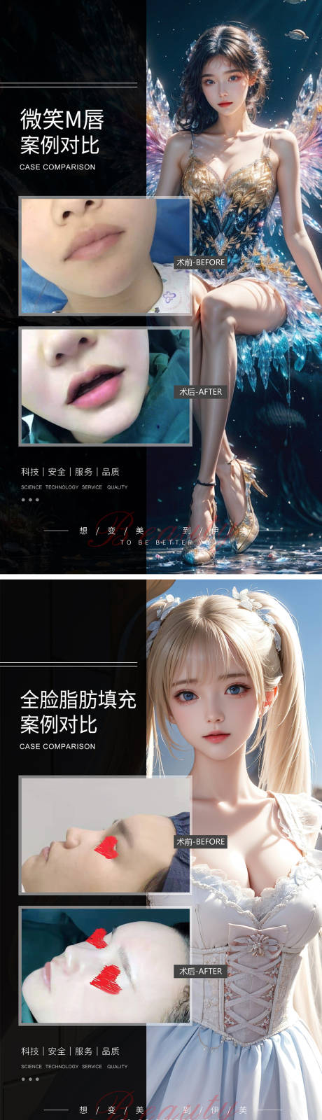 源文件下载【享设计】搜索编号：59540022602068490【医美整形案例对比海报】