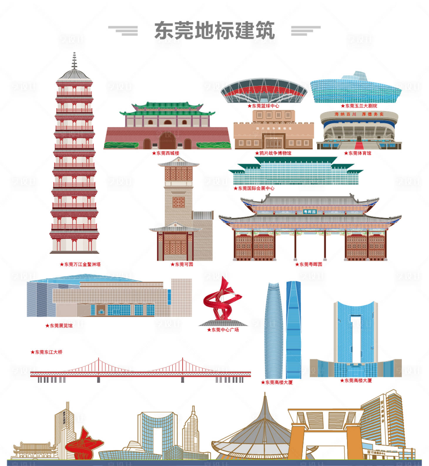 源文件下載【東莞地標(biāo)建筑】編號(hào)：67470022595956958