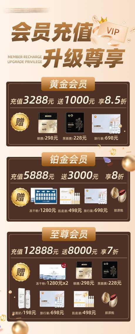 源文件下載【會員充值海報】編號：32990022865607108