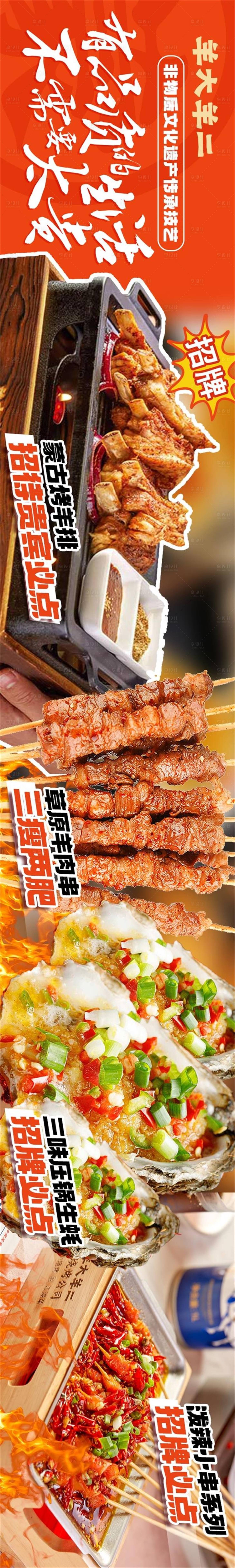 源文件下載【享設計】搜索編號：67650022451997536【點評五連圖長圖海報】