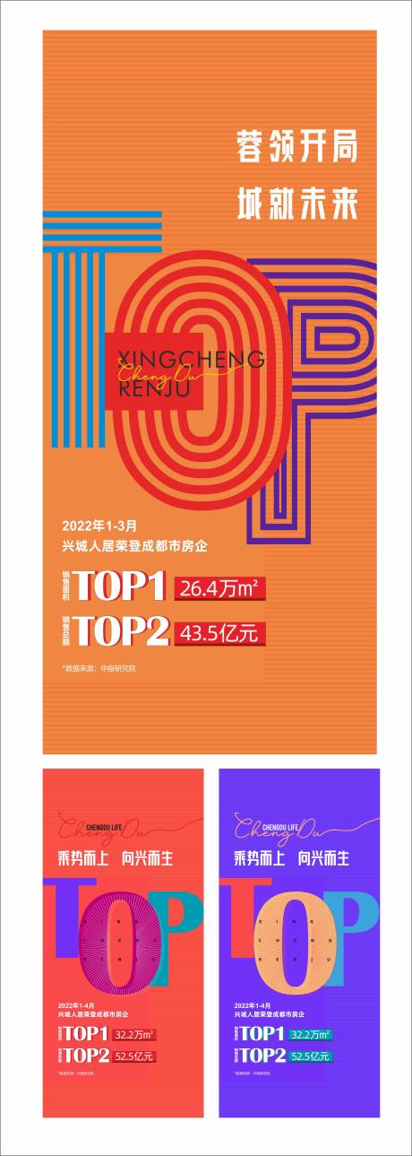 源文件下载【享设计】搜索编号：82970022441721339【地产业绩海报】