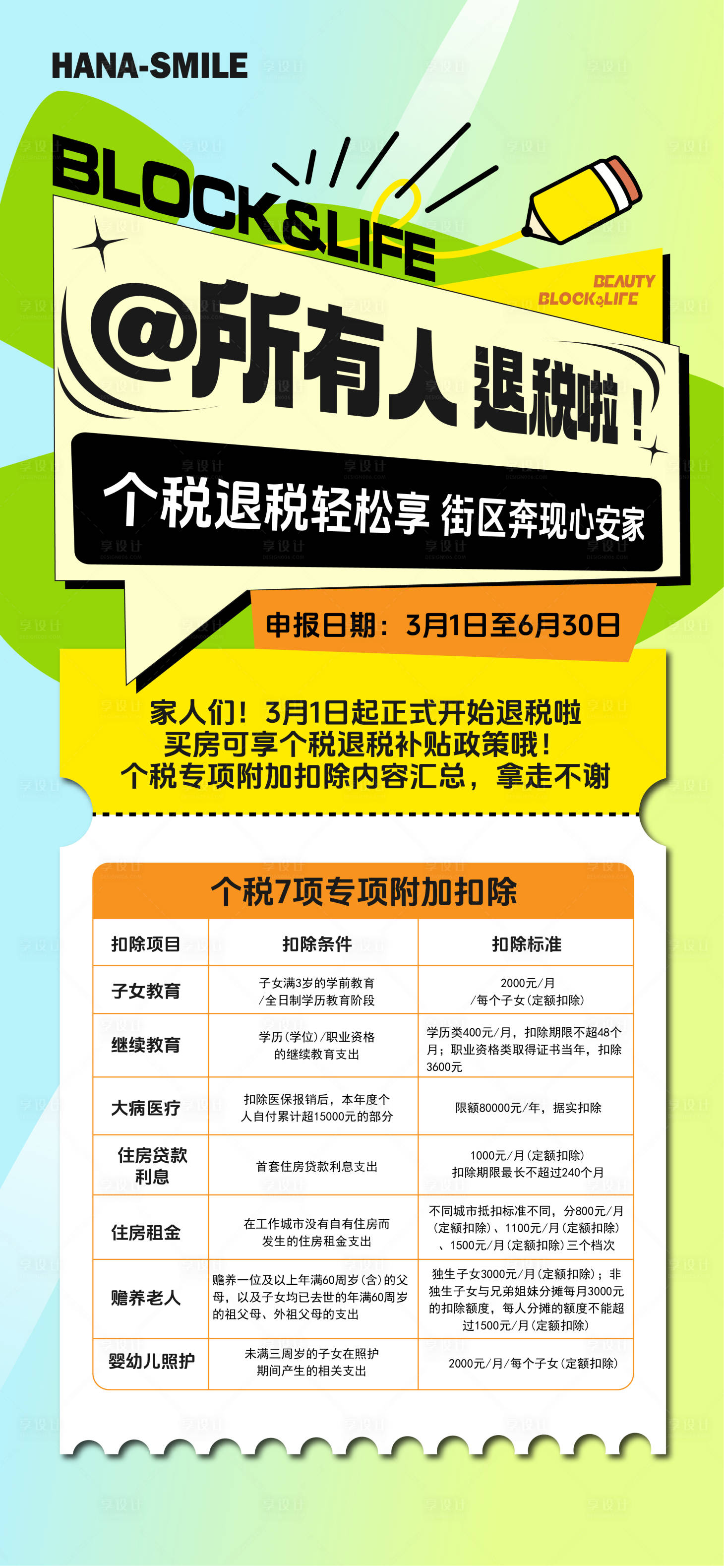 源文件下载【个人所得税退税政策刷屏海报】编号：64600022287644637