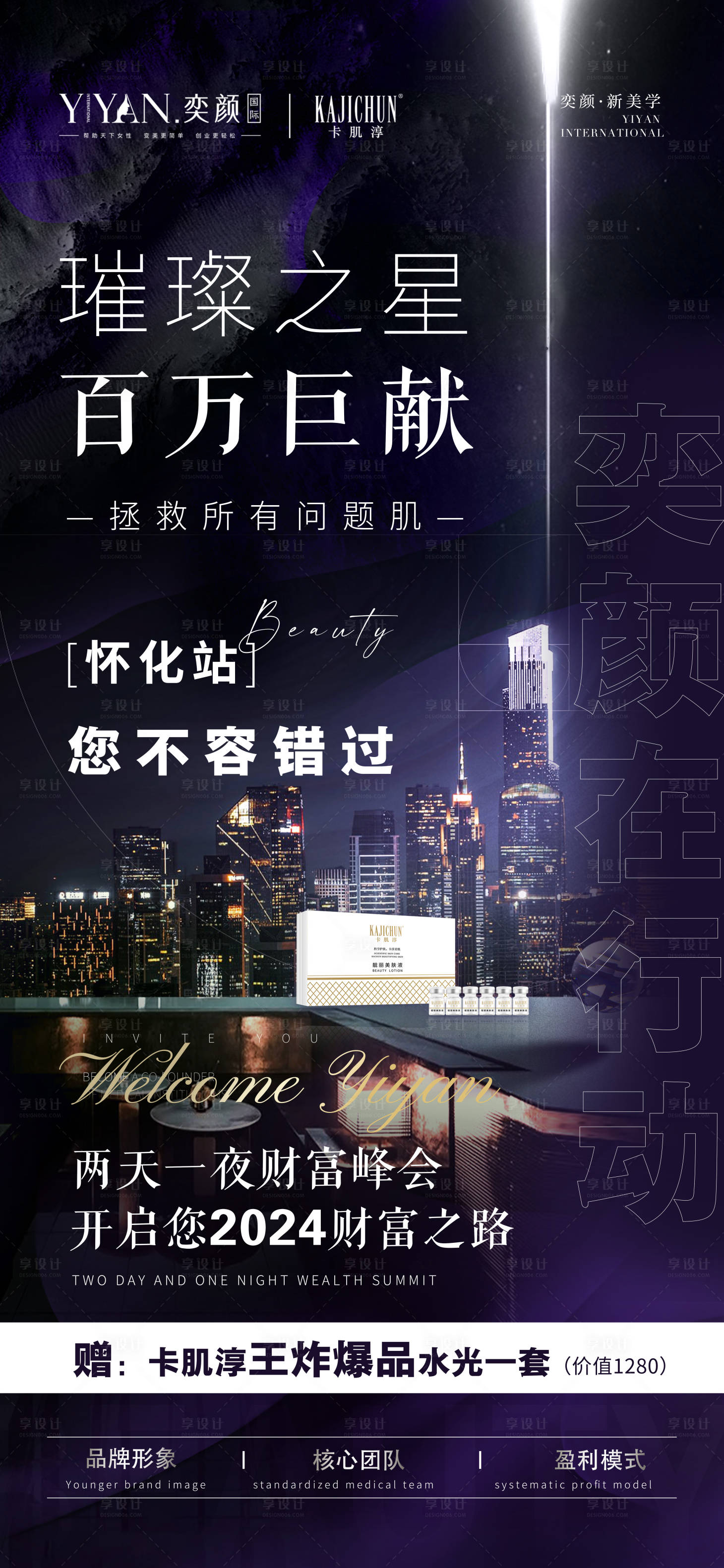 源文件下載【享設(shè)計】搜索編號：15210022646257499【醫(yī)美美容活動造勢峰會海報】