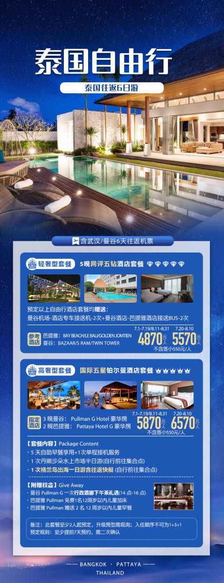 源文件下载【泰国自由行长图海报】编号：24920022506503705