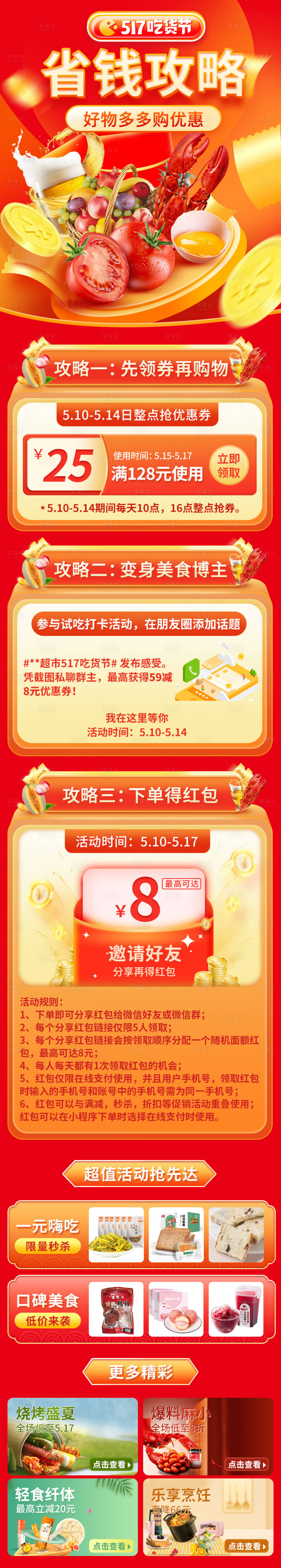 源文件下载【享设计】搜索编号：85250022423281305【省钱攻略长图】