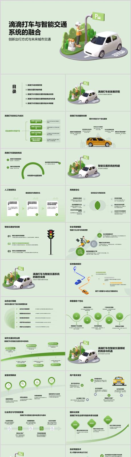 源文件下載【享設(shè)計(jì)】搜索編號：86550022873964241【滴滴打車與智能交通系統(tǒng)的融合PPT】