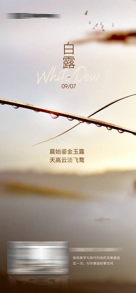 源文件下载【白露节气海报】编号：32600022526796816