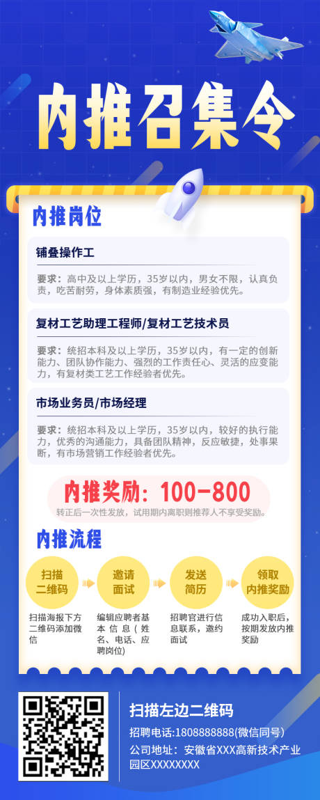 源文件下载【招聘内推海报】编号：37790022861753606