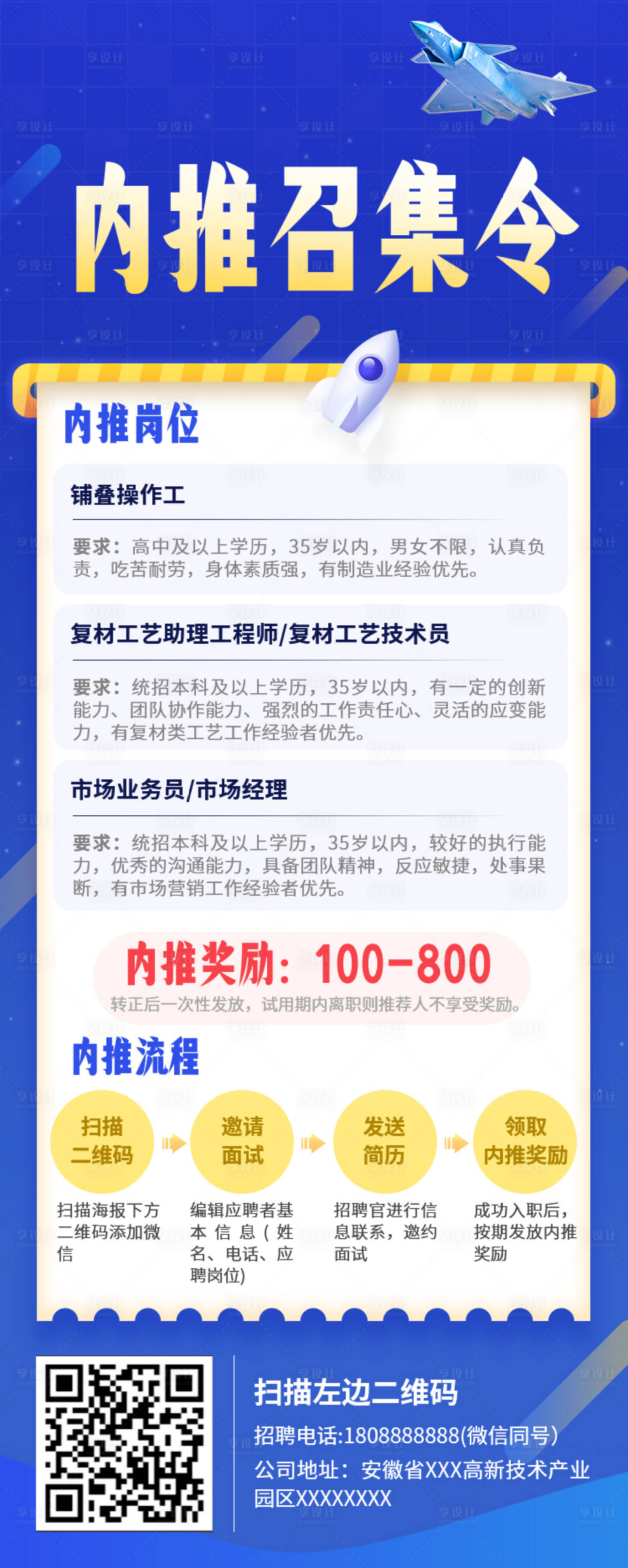源文件下載【享設計】搜索編號：37790022861753606【招聘內推海報】