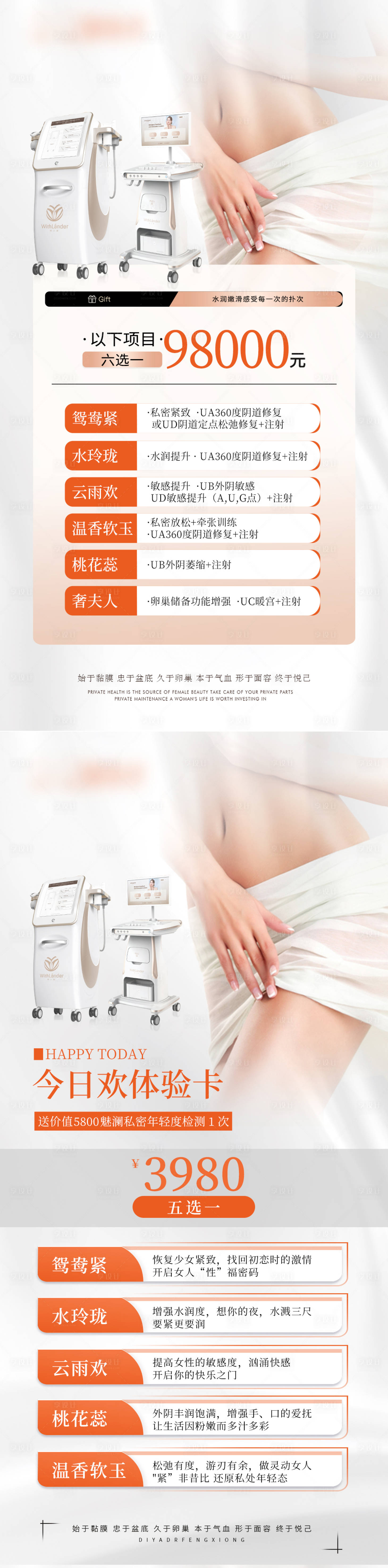源文件下载【医美私密卡项海报】编号：66780022570118189