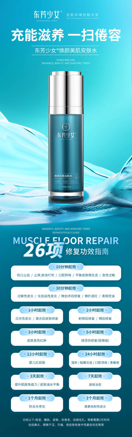 源文件下载【享设计】搜索编号：72790022449079824【护肤化妆品功效海报】