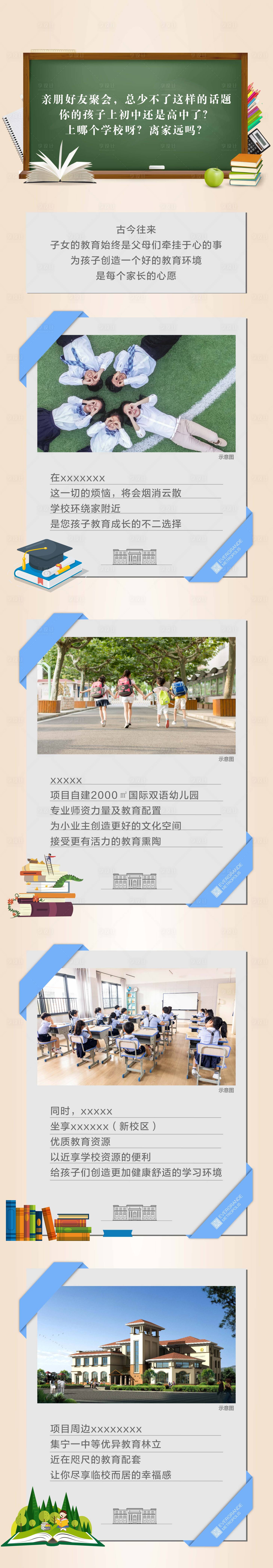 源文件下載【享設(shè)計】搜索編號：58650022580974175【地產(chǎn)教育長圖】