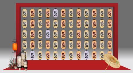 源文件下载【灯笼墙国风】编号：37530022228966117