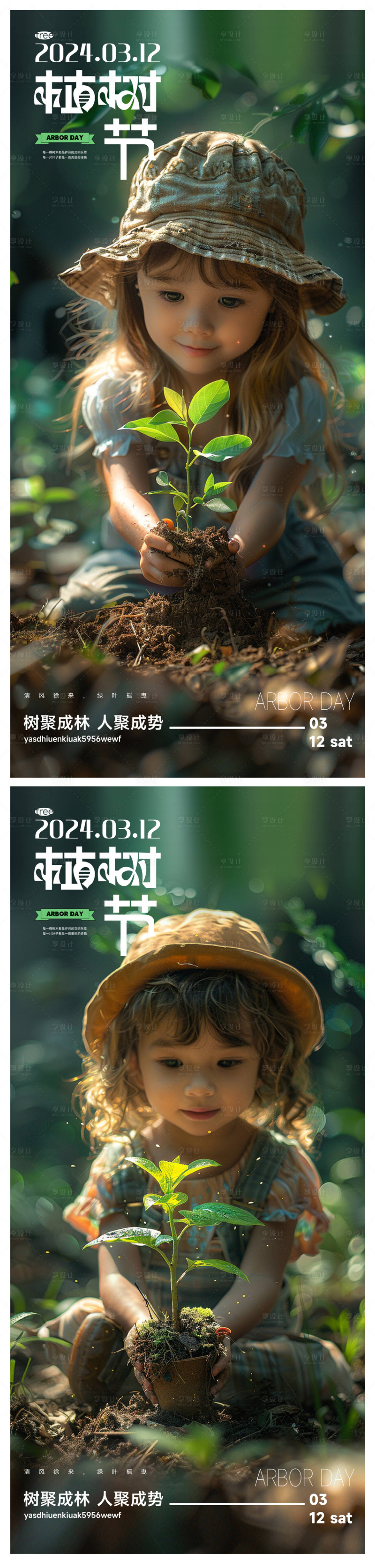 源文件下載【享設計】搜索編號：74170022358766785【植樹節海報】