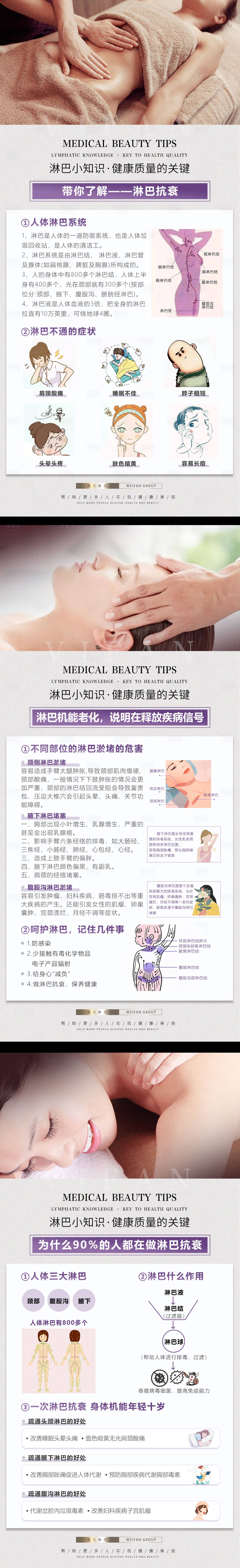 源文件下载【淋巴科普海报】编号：30240022494256609