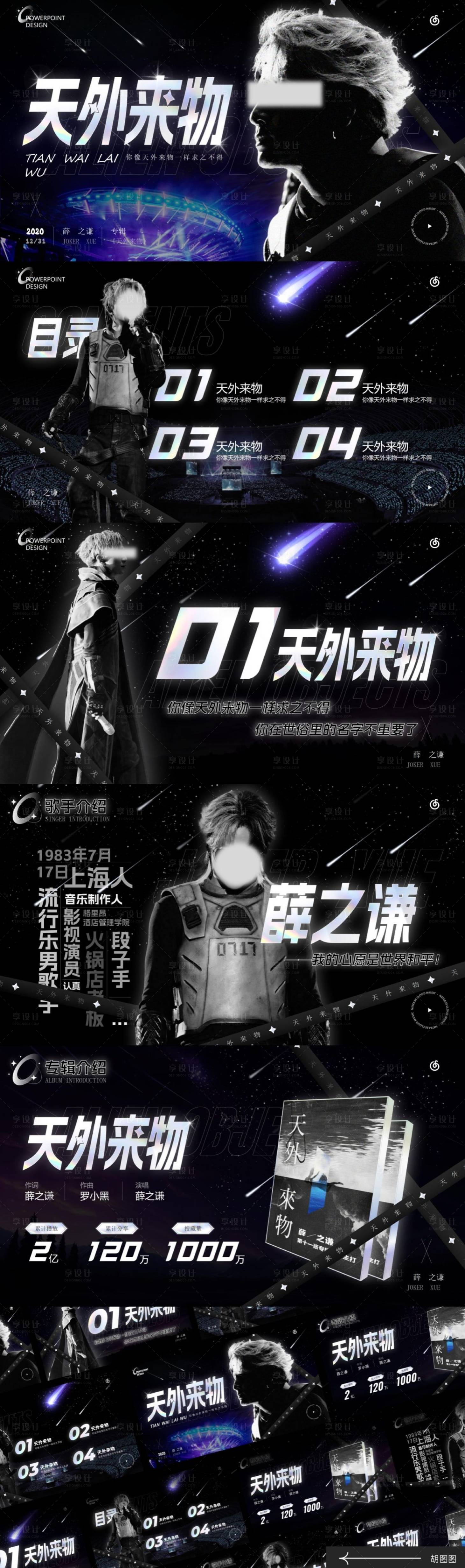 源文件下载【享设计】搜索编号：99720022900498410【明星主题介绍动态演示PPT】
