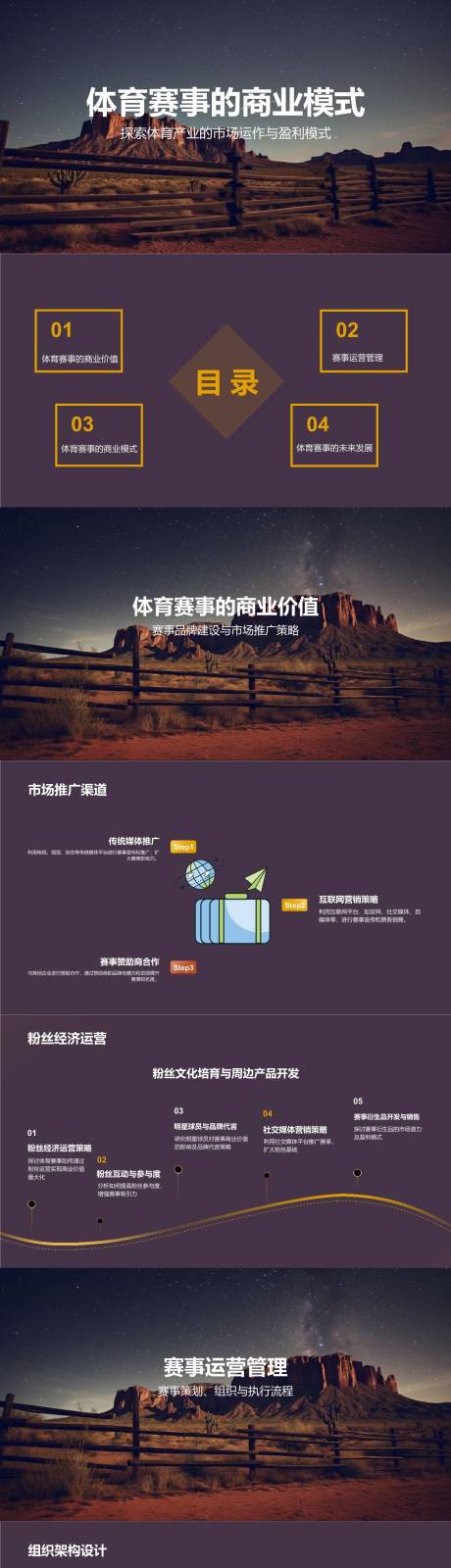 源文件下载【享设计】搜索编号：60080022261538355【体育赛事的商业模式PPT】