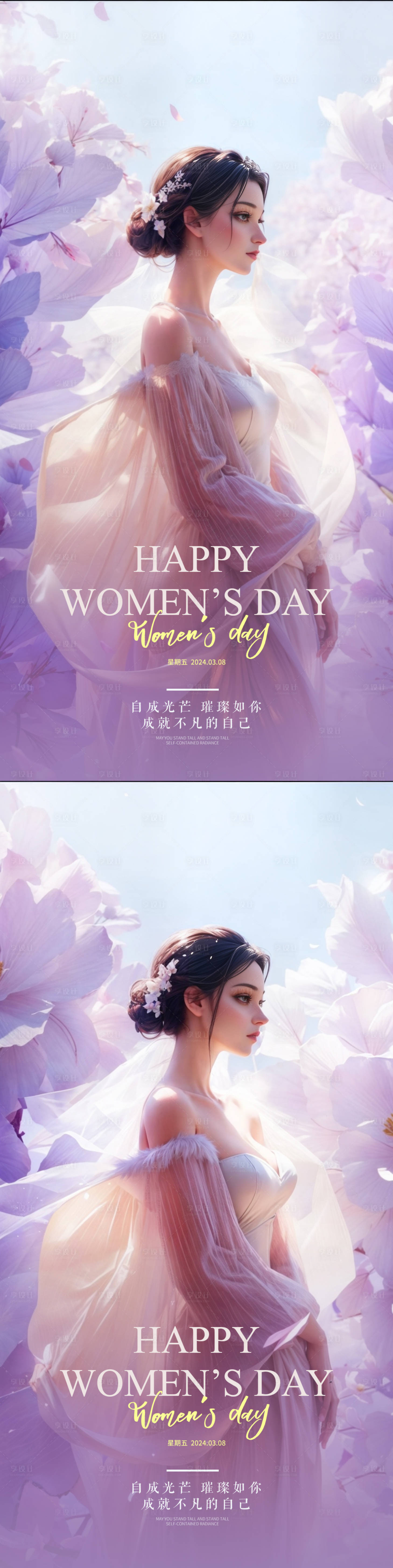 源文件下载【享设计】搜索编号：87040022371797547【女神节海报】