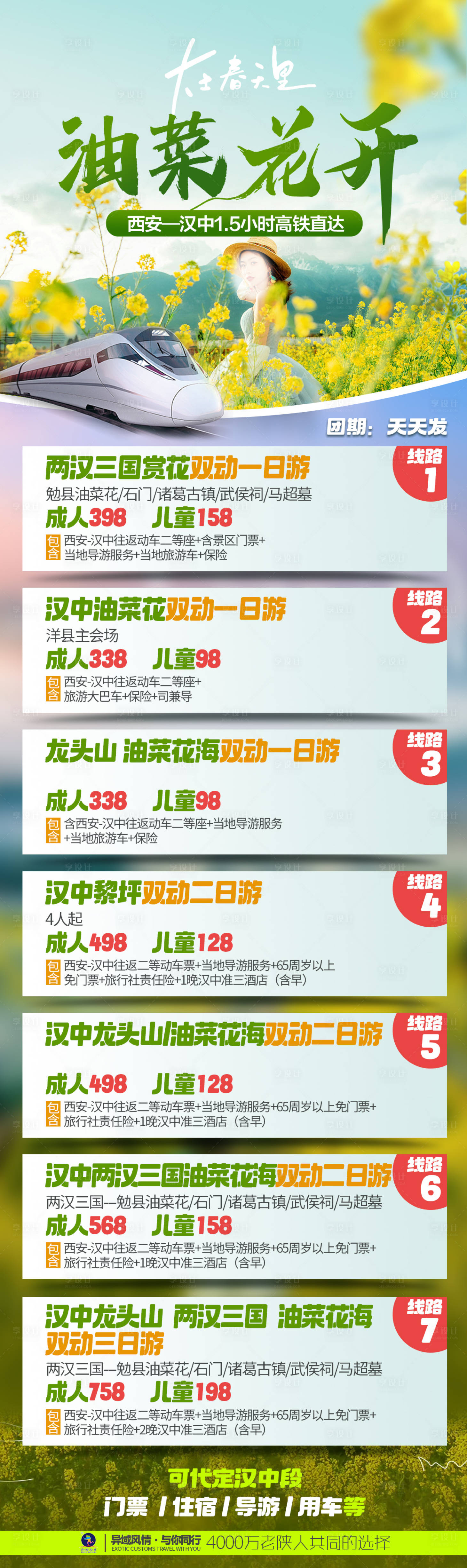 源文件下载【享设计】搜索编号：35080022405779700【赏花路线海报】