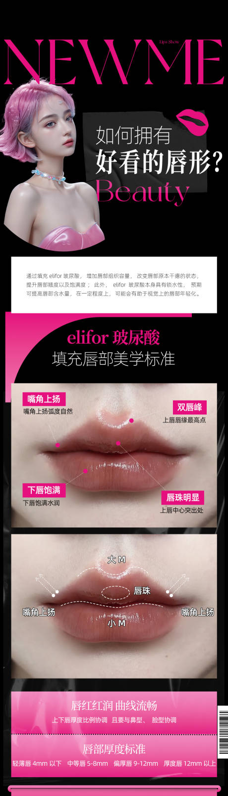 源文件下载【享设计】搜索编号：71470022487146149【医美唇形长图海报】