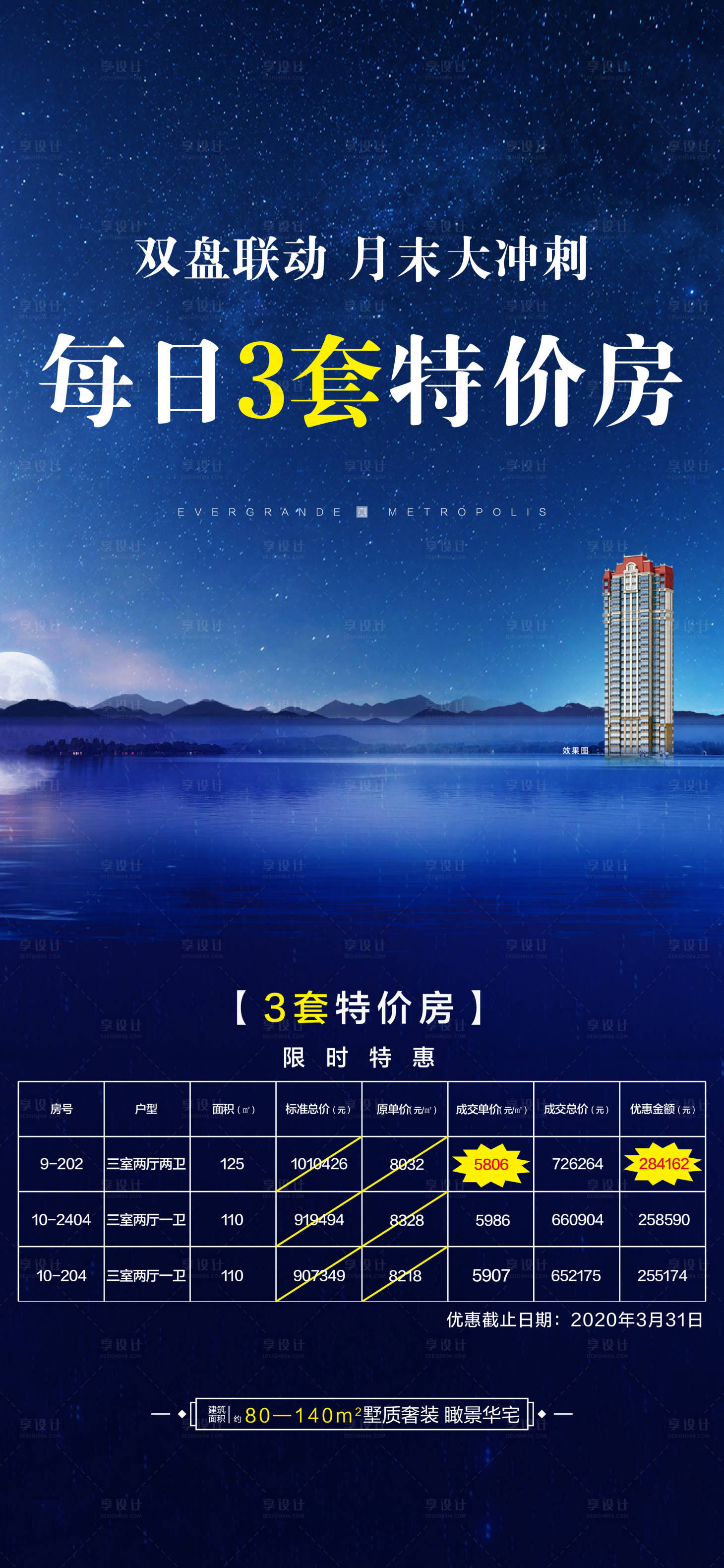 源文件下载【享设计】搜索编号：42390022669504428【地产特价房海报】