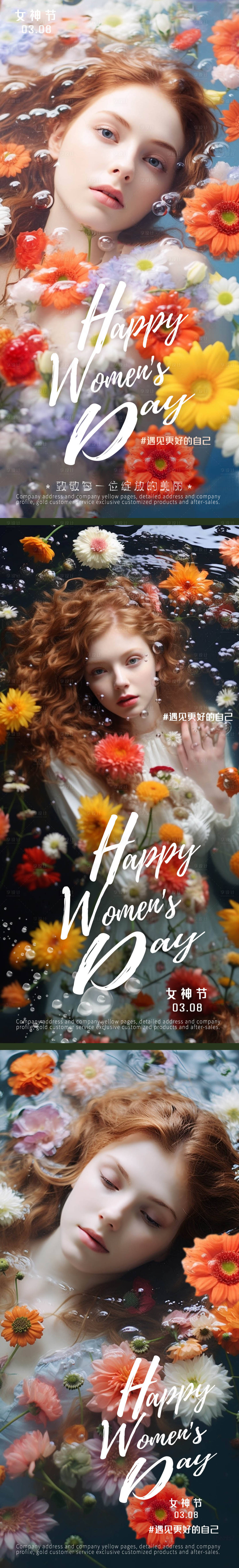 源文件下載【享設(shè)計】搜索編號：67500022372317164【女神節(jié)水之花漾海報】