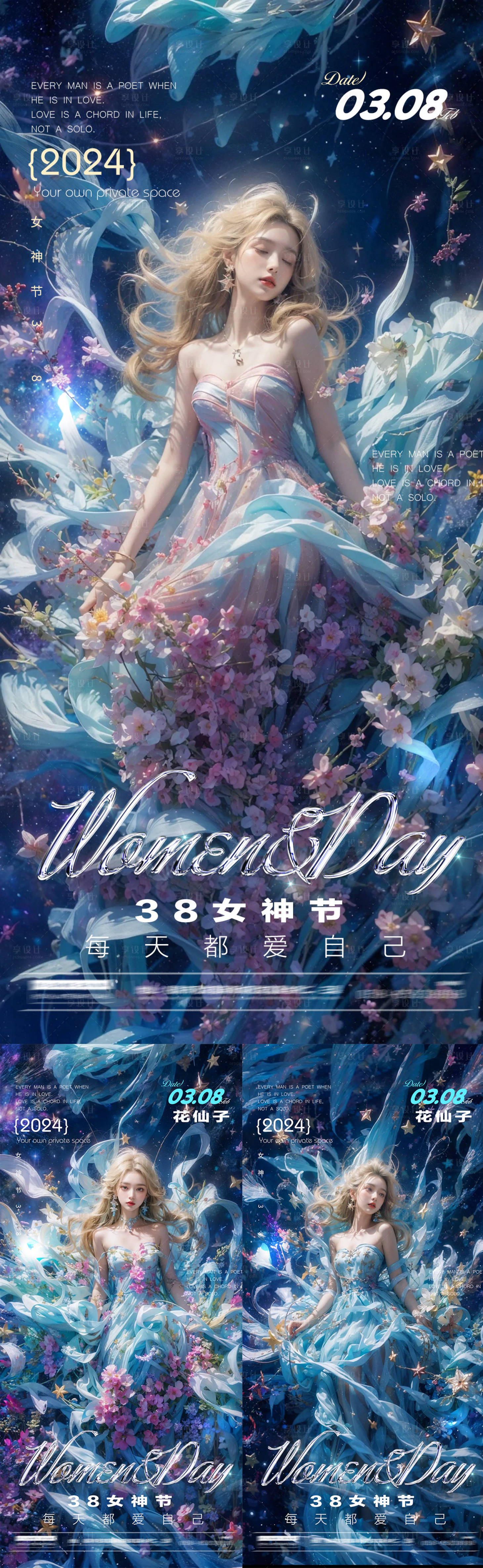 源文件下載【酒吧轉場邀約女神節海報】編號：81980022258664833