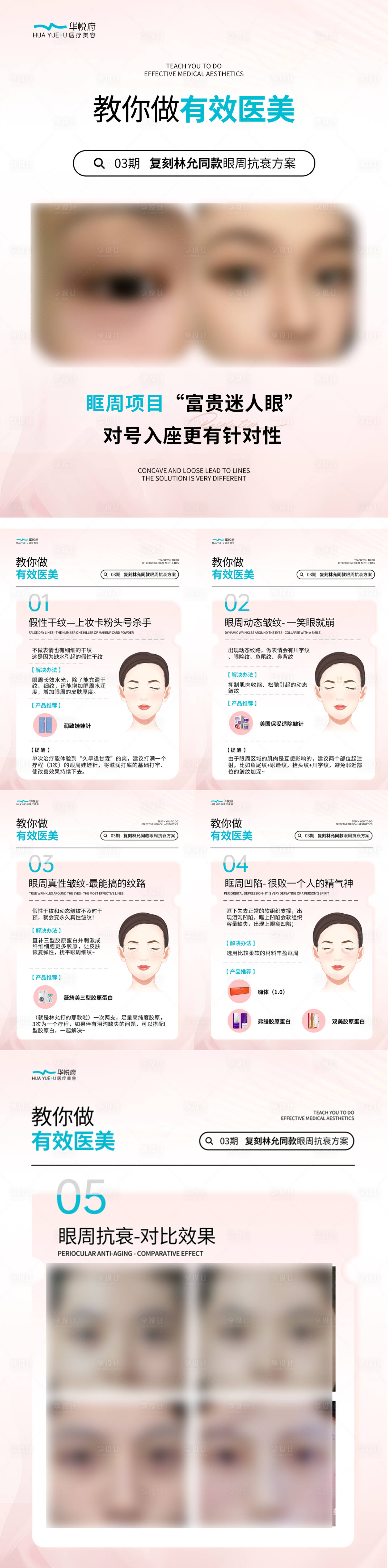 源文件下載【享設計】搜索編號：13580022715976289【眼周抗衰科普海報】