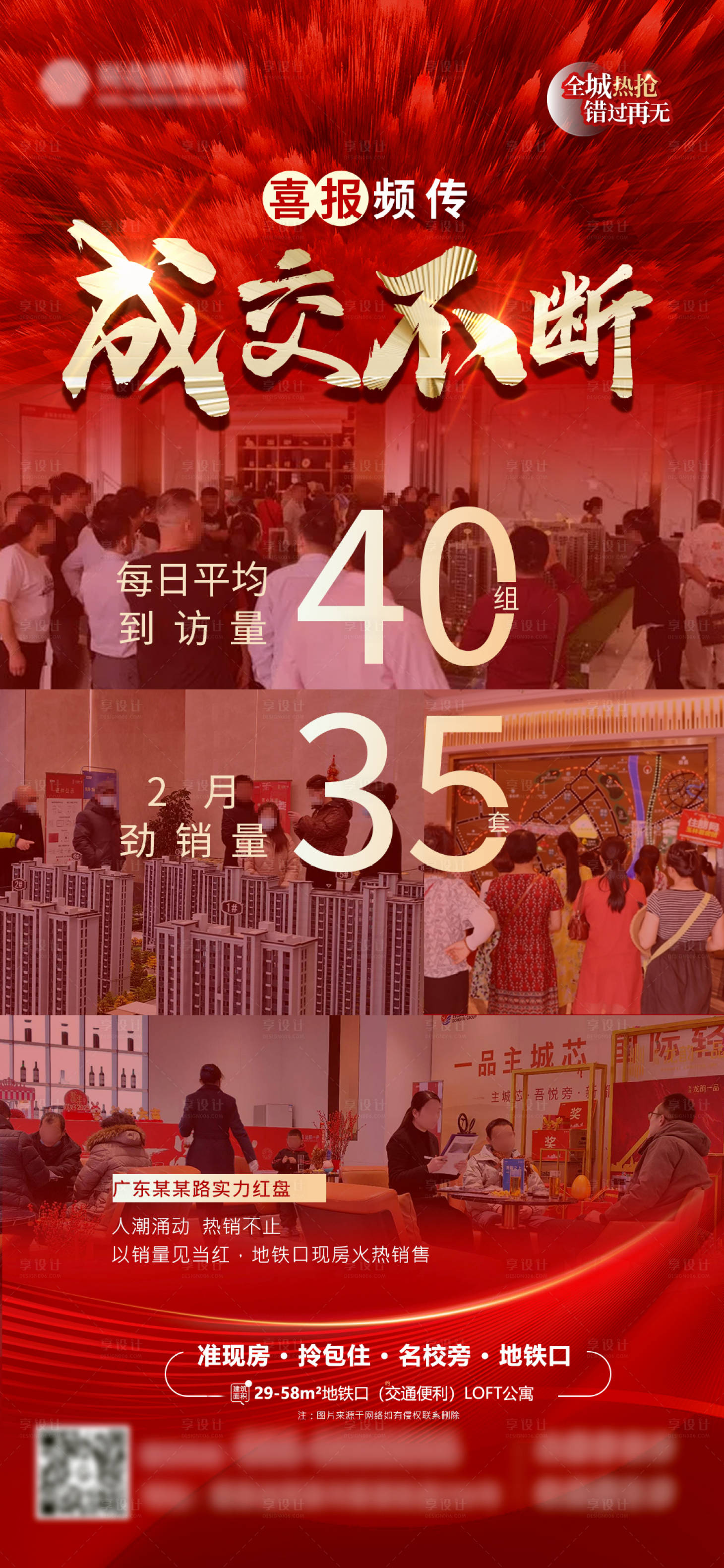 源文件下載【享設計】搜索編號：77170022257854764【地產熱銷人潮海報】