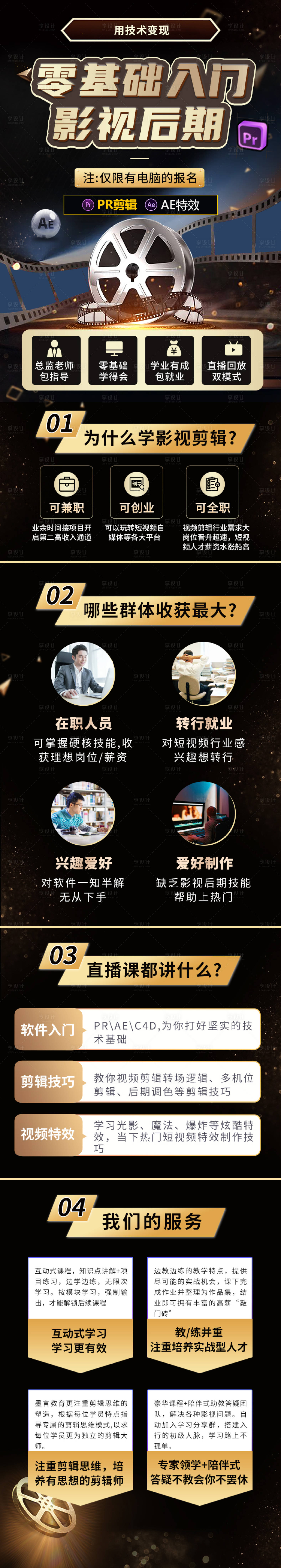 源文件下載【享設計】搜索編號：15190022571302068【影視后期課程推廣H5專題設計】