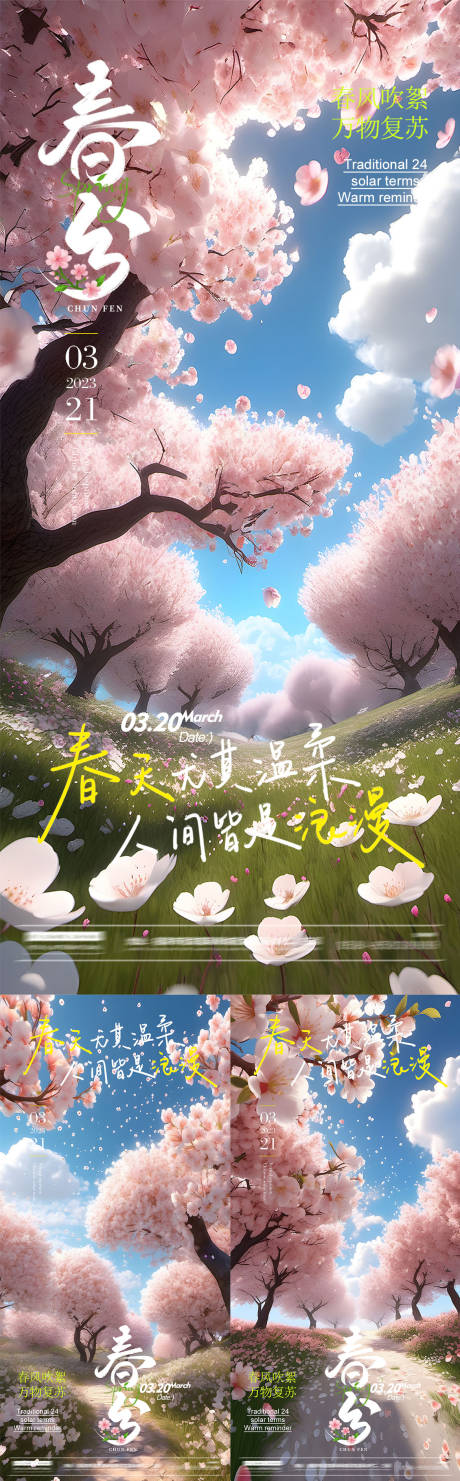 源文件下载【酒吧春分节气海报】编号：93670022577971571