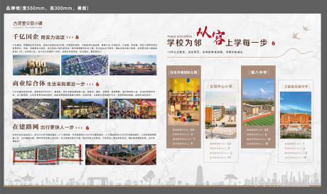 源文件下載【享設(shè)計】搜索編號：25610022573651566【地產(chǎn)配套學(xué)校價值品牌墻】