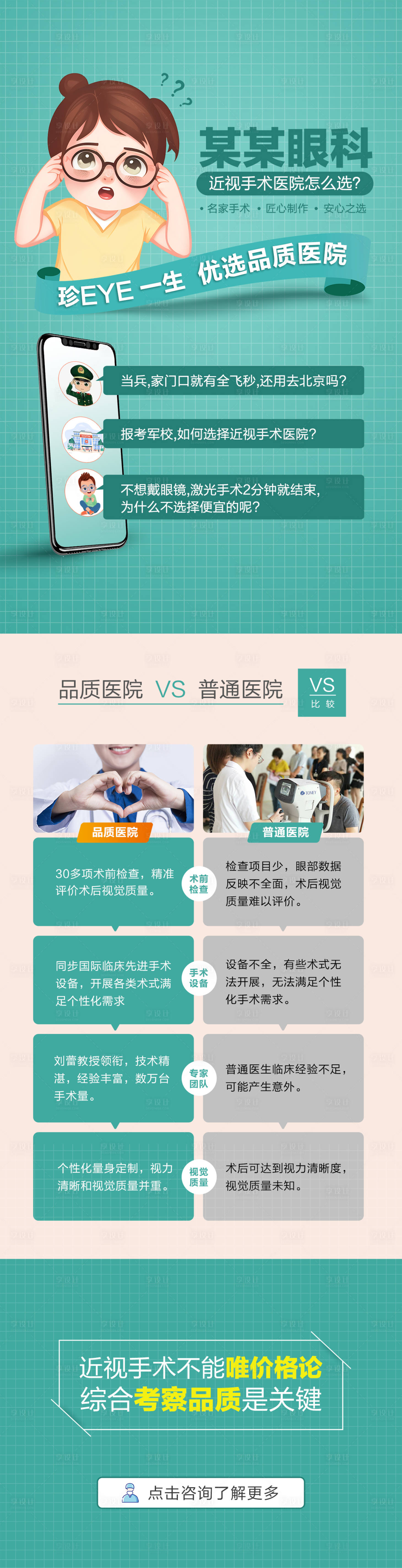 源文件下载【享设计】搜索编号：42160022712501334【近视手术落地页   】