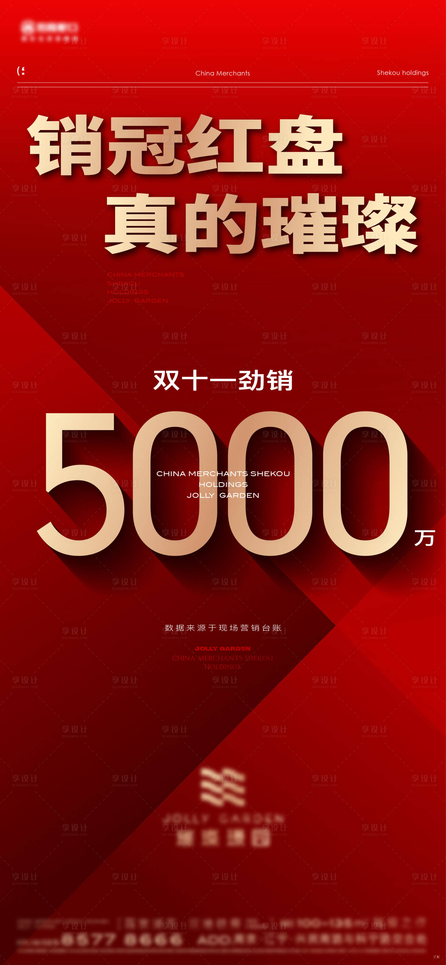 源文件下载【享设计】搜索编号：17420022693716707【地产热销数据大字报红金海报】