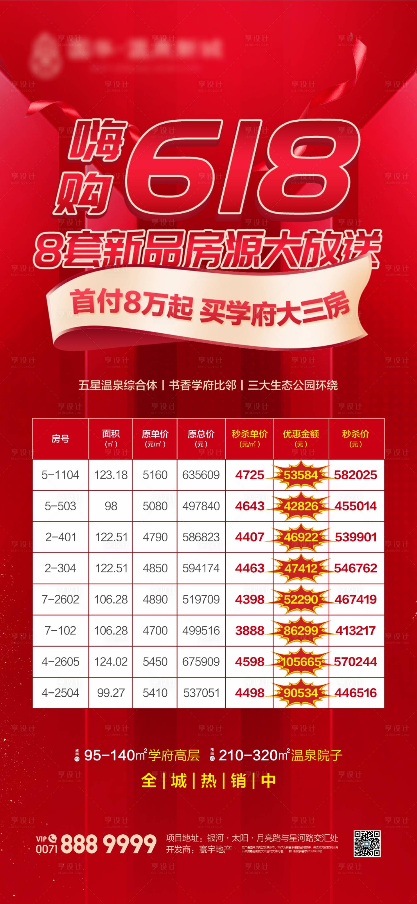 源文件下载【享设计】搜索编号：76540022340019184【618特价房海报】