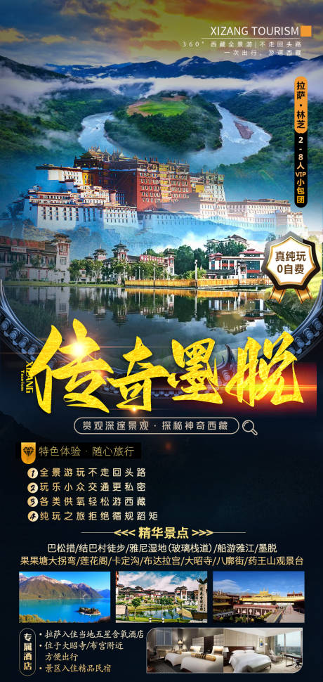 源文件下载【西藏旅游海报】编号：28460022571499972